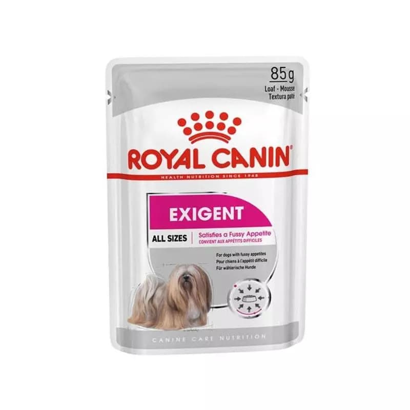 غذای پوچ سگ رویال کنین اکسیجنت ROYAL CANIN EXIGENT 85G