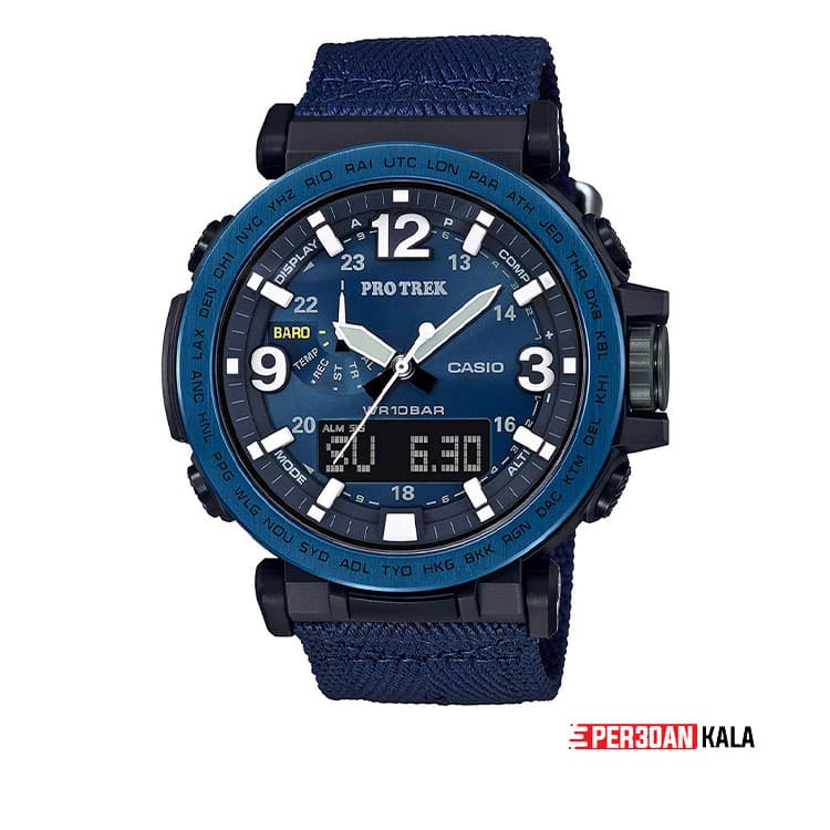 ساعت دیجیتال کاسیو Casio PRO TREK PRG-600YB-2JF NAVY BLUE SERIES Tough Solar ( بدون جعبه ) — تصویر ۱۰