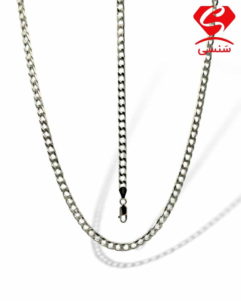 ست گردنبند دستبند نقره تراش ژاپنی