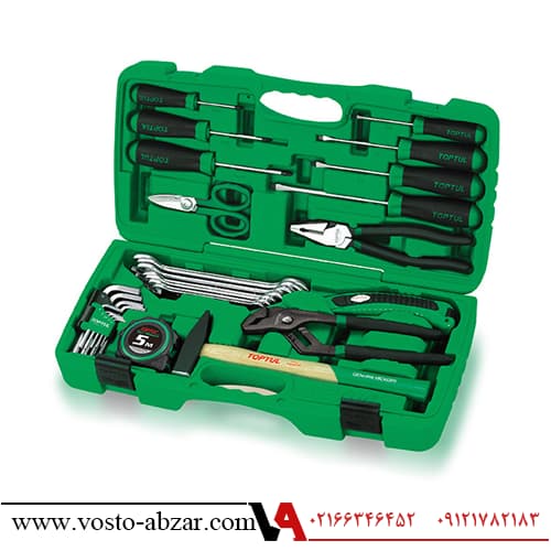 جعبه ابزار ۳۰ پارچه پلاستیکی خانگی تاپ تول مدل GAAI3001