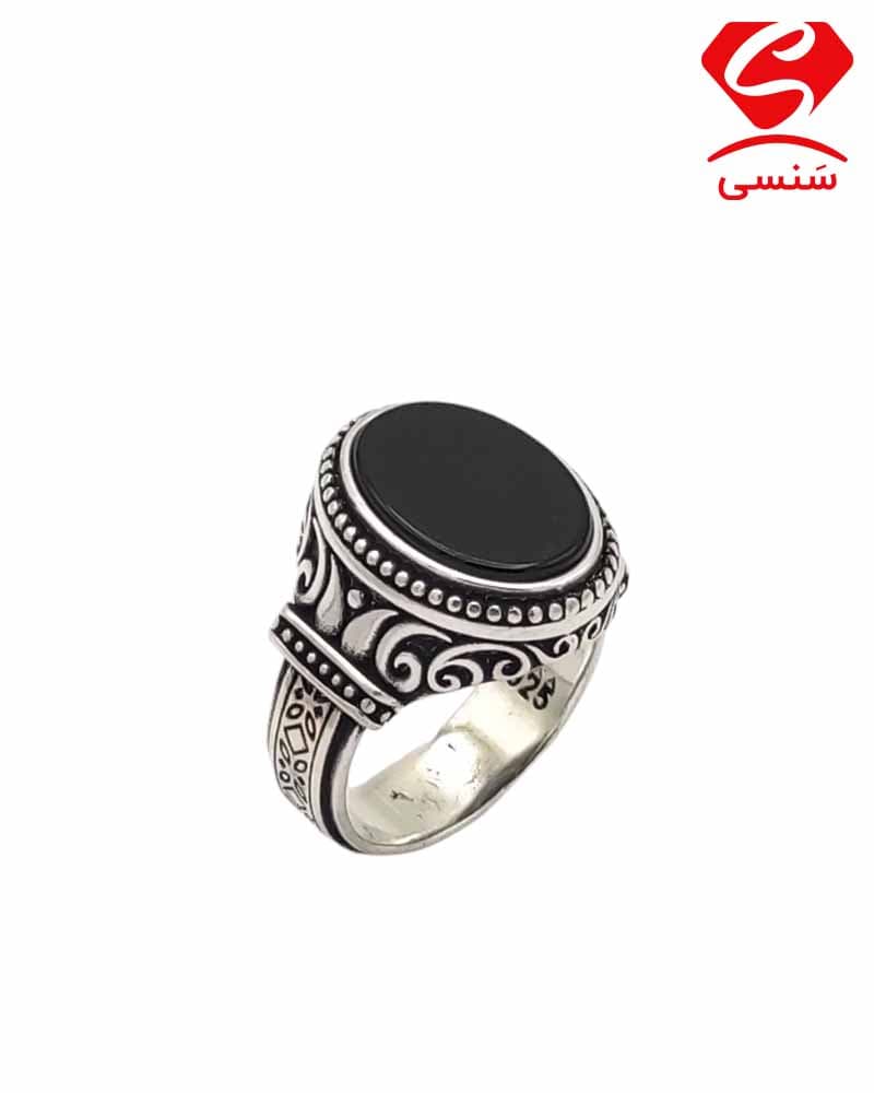 انگشتر شیک نقره مردانه کد210 — تصویر ۲