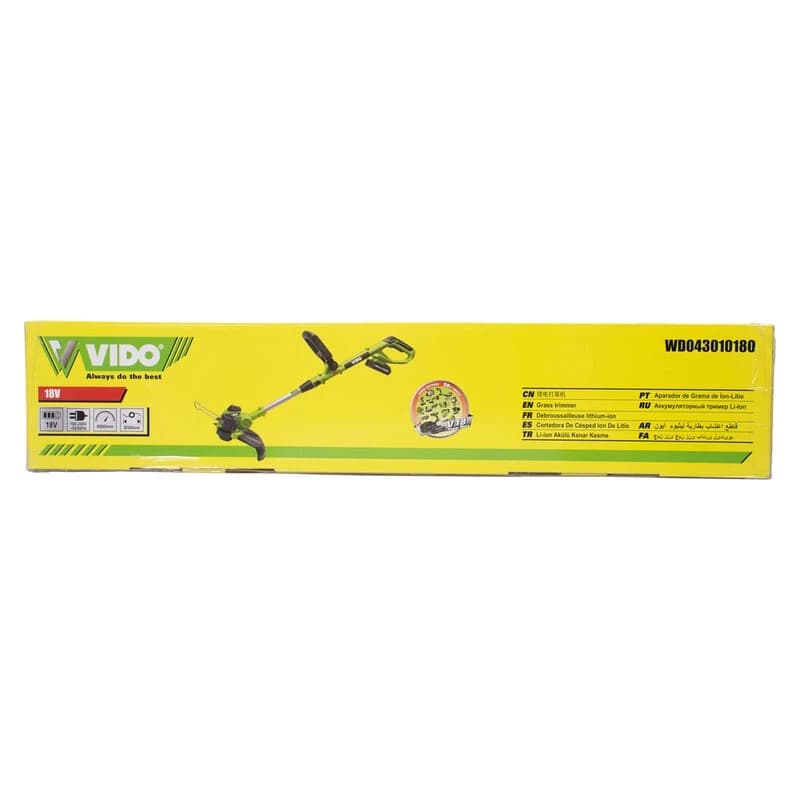 علفزن شارژی تک باتری 18 ولت 4 آمپر ویدو مدل WD043010180 — تصویر ۹