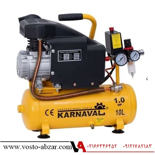کمپرسور باد 10 لیتری روغنی کارناوال مدل 10L — تصویر ۲