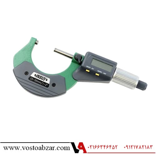 میکرومتر خارج سنج دیجیتال اینسایز 50-25 میلیمتر مدل 50A-3109
