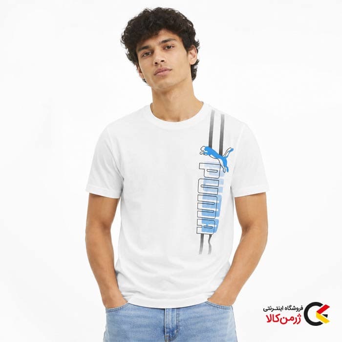 تیشرت اسپرت پسرانه پوما سفید