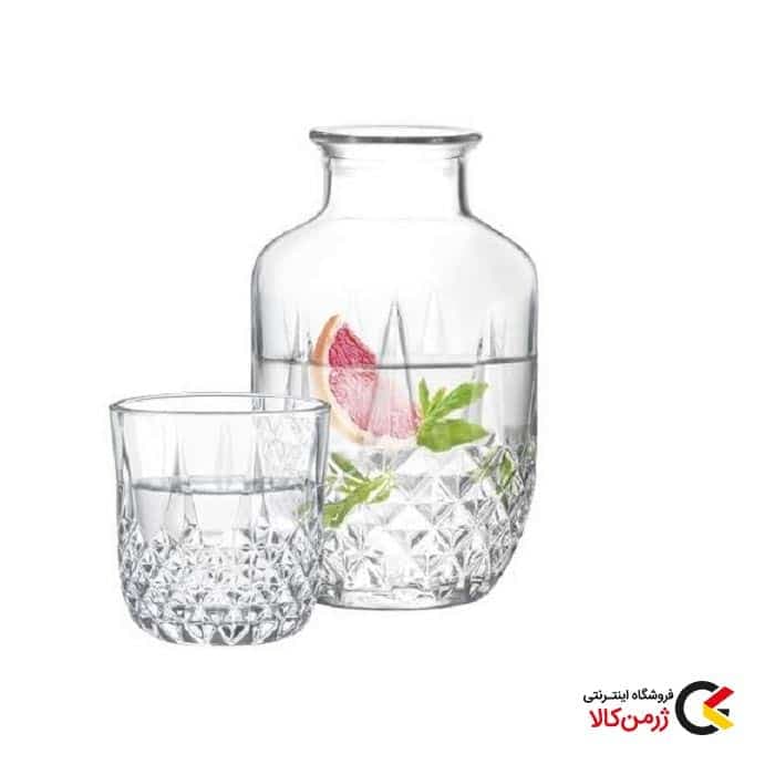 ست پارچ و لیوان شیشه ای برند مادام کوکو طرح شیک و خاص