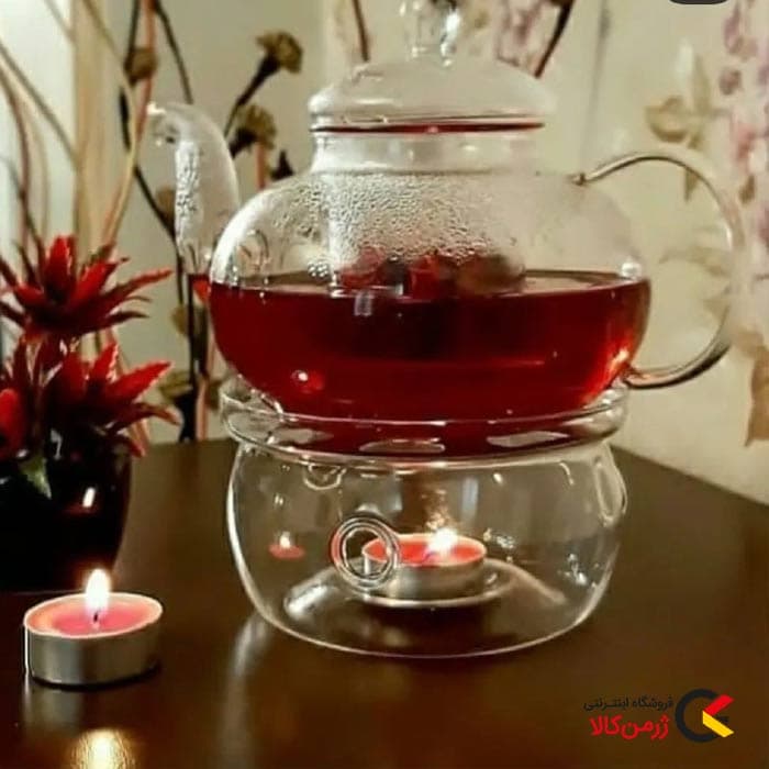 قوری پیرکس وارمردار 800 میلی لیتری 4 نفره از برند چینی