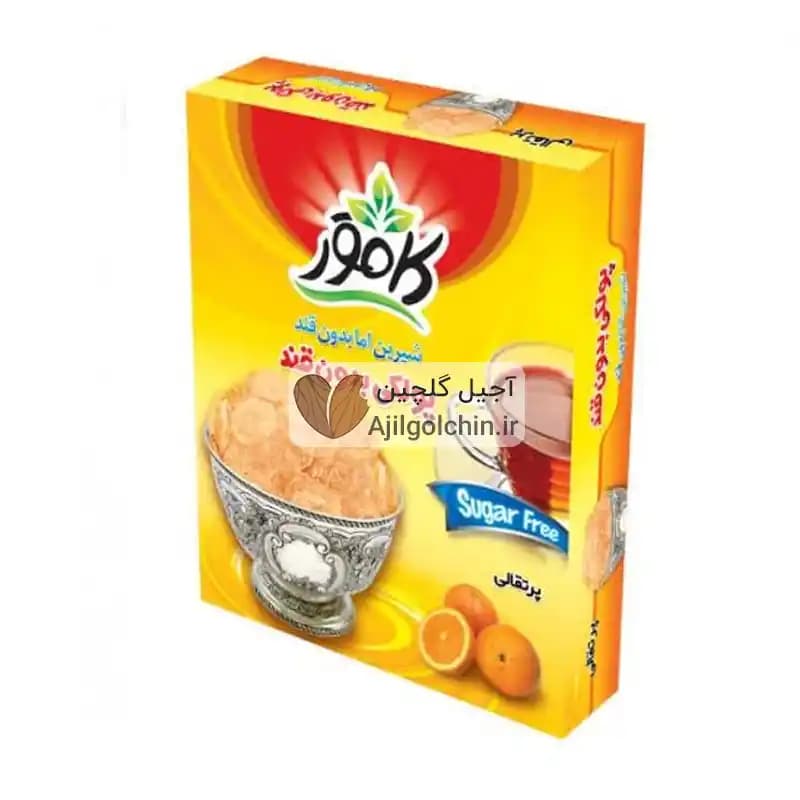 پولکی رژیمی بدون قند کامور طعم پرتقال — تصویر ۲