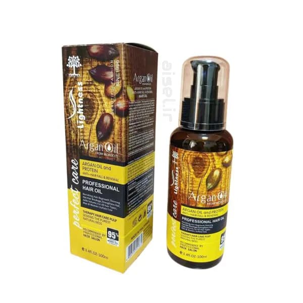 روغن آرگان لایتنس اصل مدل ARGAN OIL and PROTEIN اسلواکی حجم 100 میلی لیتر