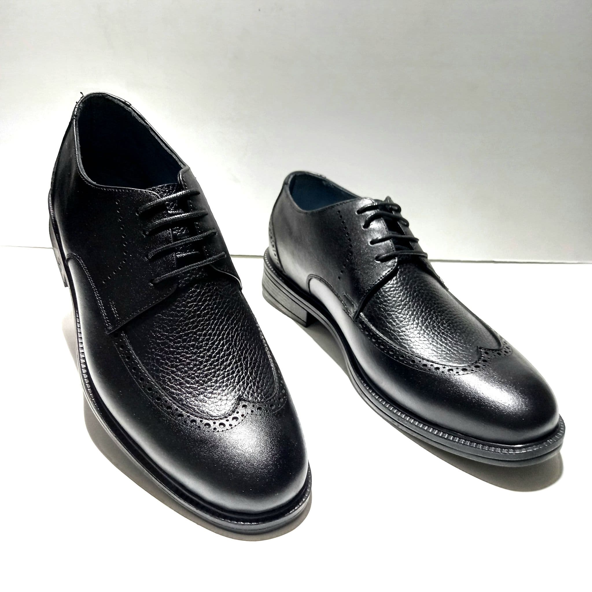 CT-108 کفش چرم کلاسیک مردانه بندی-مجلسی هشترک بندی مشکی