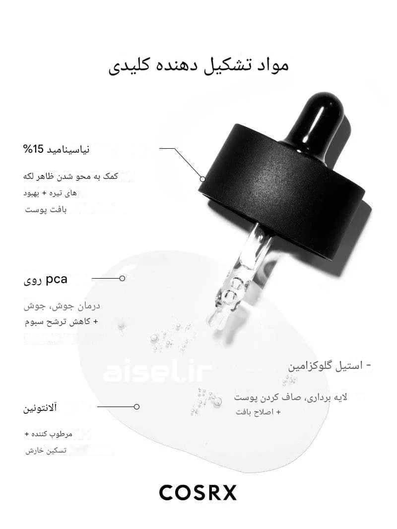 سرم نیاسینامید کوزارکس %15 حجم 20 میلی لیتر — تصویر ۵
