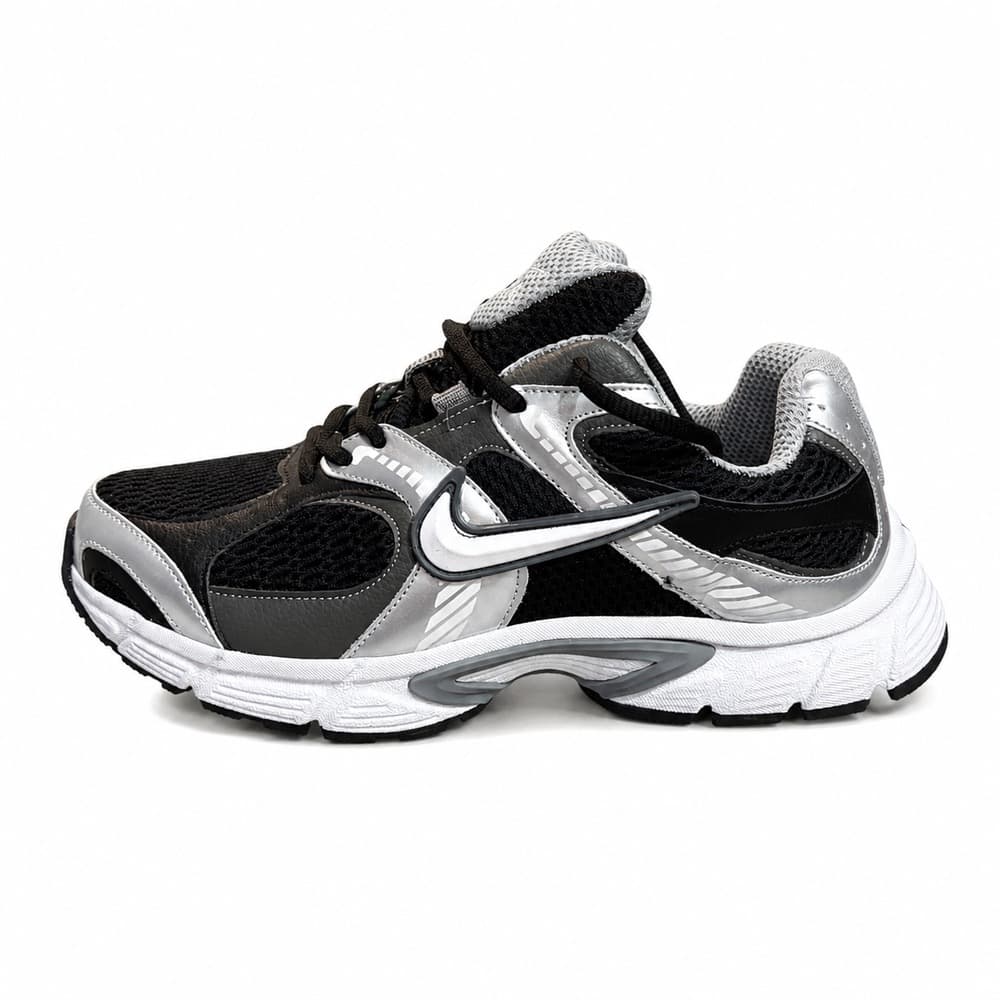 کتانی اسپرت مردانه رانینگ مدل نایک(nike v5k)|مشکی-طوسی|کف دوخت|بندی|تنفسی — تصویر ۵