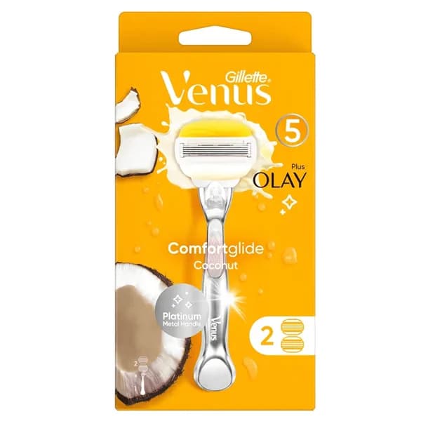 خودتراش ژیلت ونوس اولای پلاس مدل Venus Olay Plus بسته 1 + 1 عددی