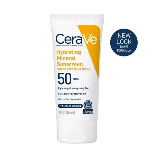 ضد آفتاب آبرسان سراوی مدل Hydrating Minreal SPF50 حجم 75 میلی لیتر
