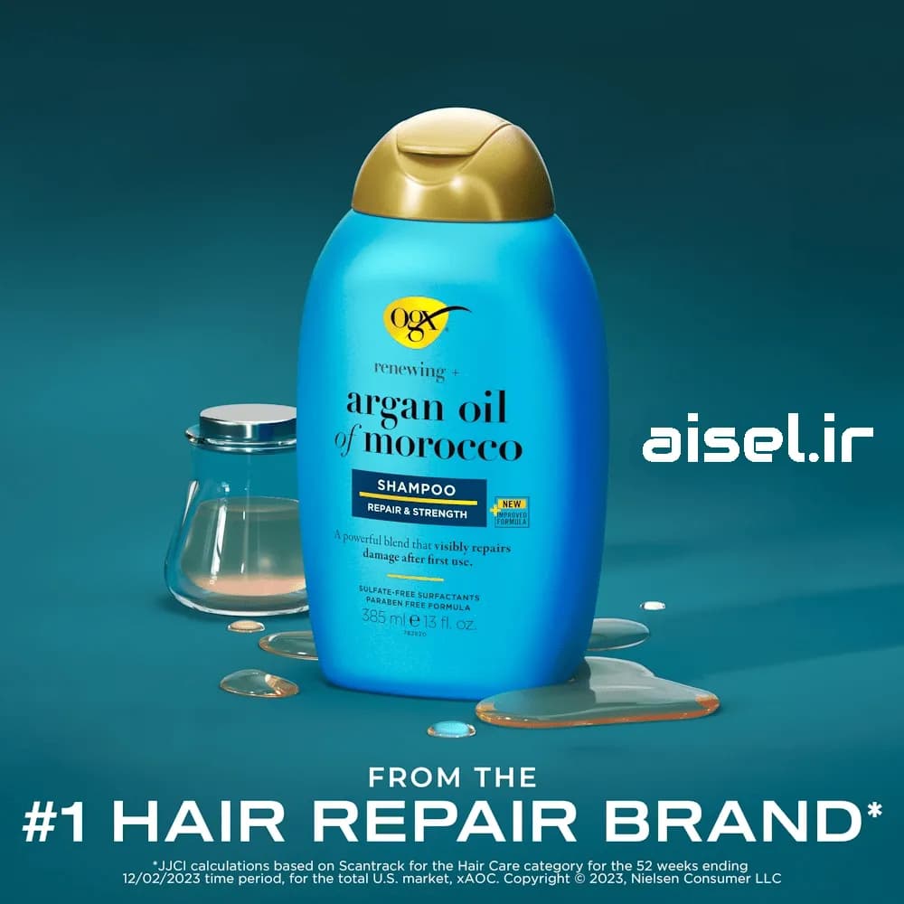 شامپو روغن آرگان او جی ایکس مدل argan oil of morocco حجم 385 میلی لیتر — تصویر ۶