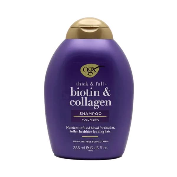 شامپو او جی ایکس بیوتین کلاژن | OGX Biotin & Collagen اصلی حجم 385 میلی لیتر