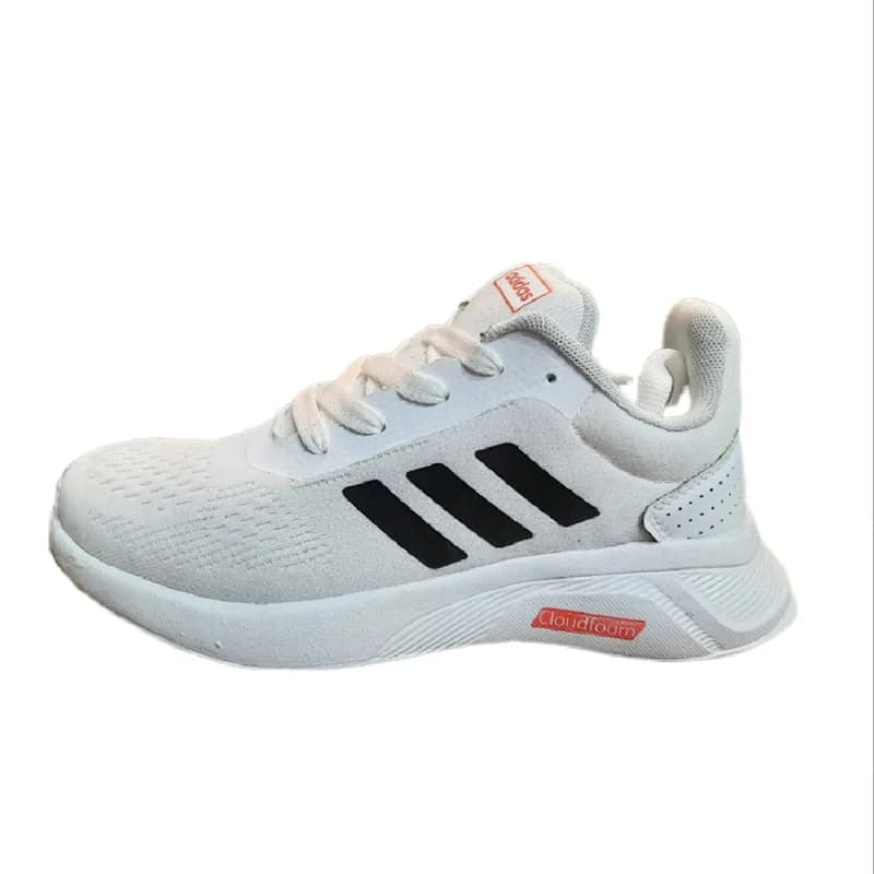 کتانی اسپرت زنانه ومردانه رانینگ مدل آدیداس فالکون(adidas)|37-41|تنفسی|کف دوخت|سفید — تصویر ۳