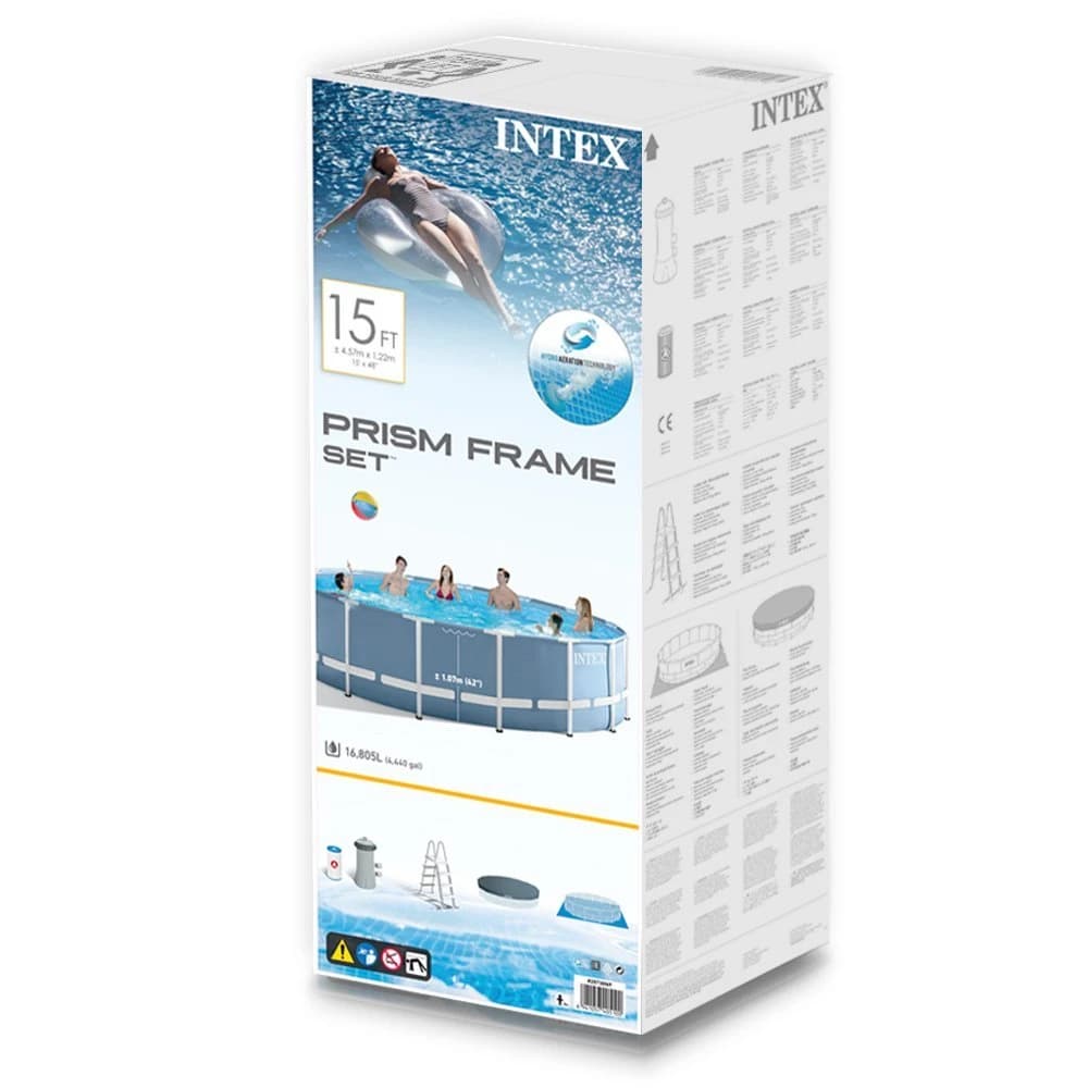 استخر پیش ساخته فریمی اینتکس 457*122 با تجهیزات کامل 26726 Intex — تصویر ۸