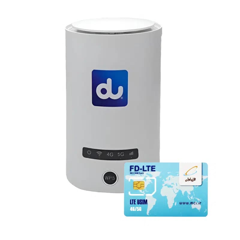 مودم 5G/4G دی یو مدل DU KJ33 به همراه سیم کارت همراه اول