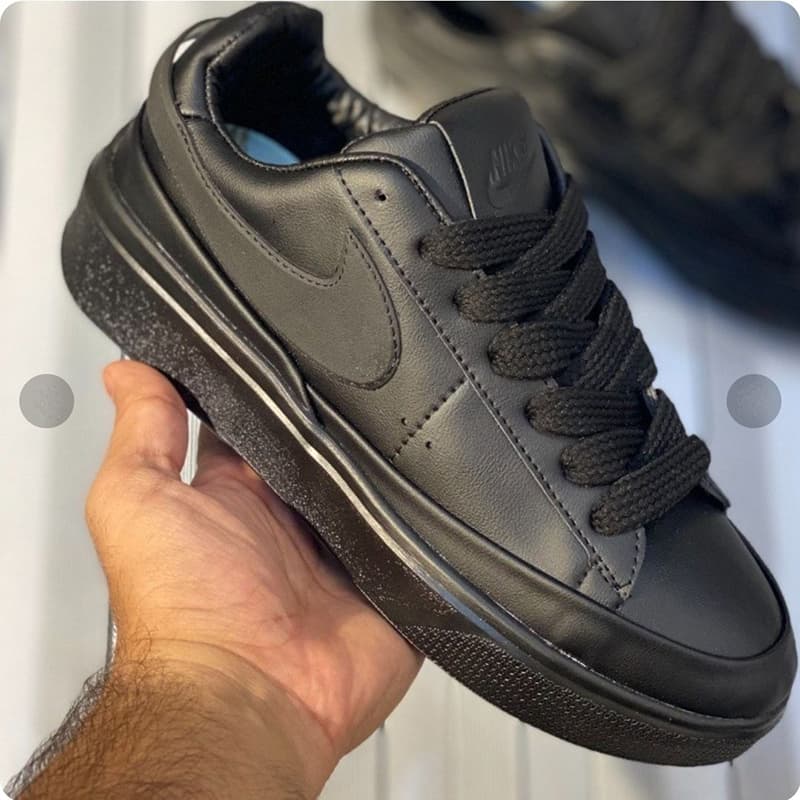 کتانی اسپرت مردانه ونس مشکی مدل نایک بلیزر(nike)|سایز41-44|ضدآب|طبی اصل|بندی|کف دوخت — تصویر ۳