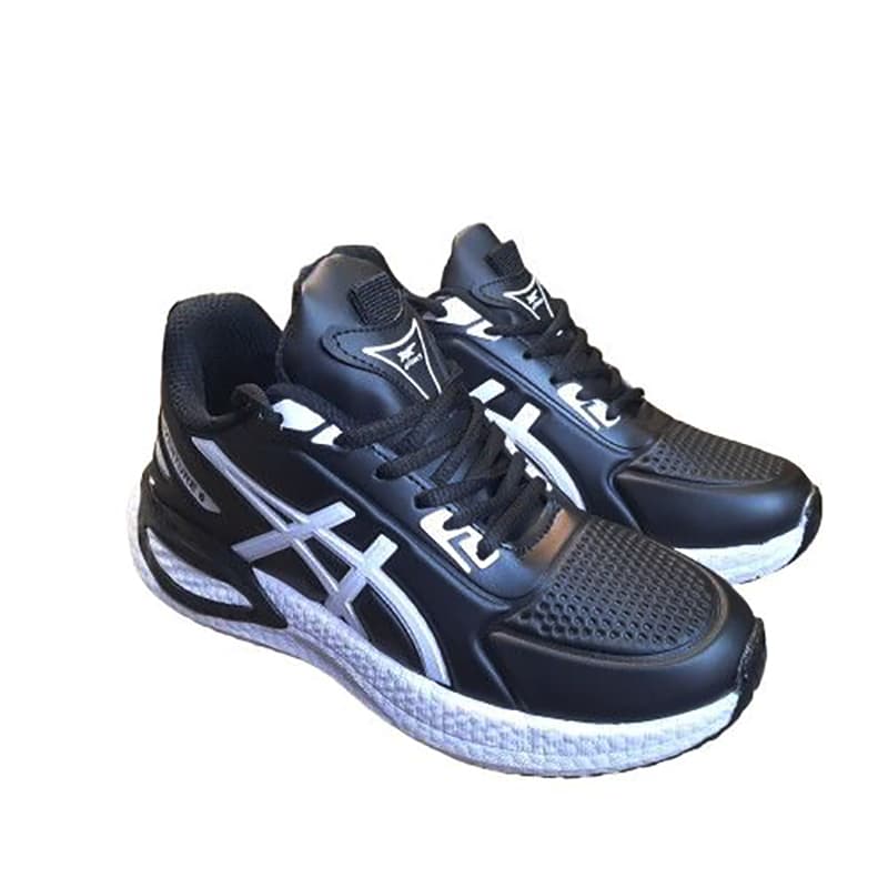 کتانی اسپرت مردانه ضد آب مشکی مدل اسیکس(GET-VENTURE6)|طبی|رانینگ|سایز41-44|کف دوخت — تصویر ۴