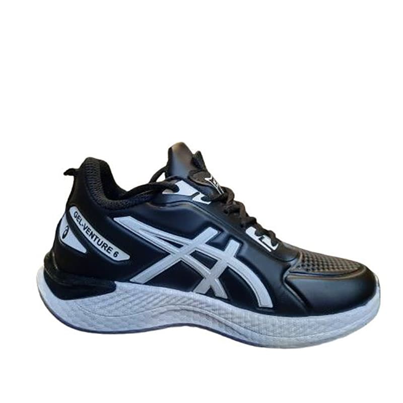 کتانی اسپرت مردانه ضد آب مشکی مدل اسیکس(GET-VENTURE6)|طبی|رانینگ|سایز41-44|کف دوخت — تصویر ۵