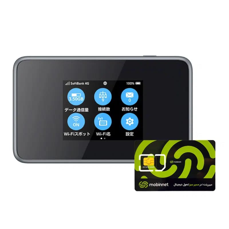 مودم 3G/4G/4.5G/TD-LTE قابل حمل زد تی ای مدل Pocket WiFi 802ZT — تصویر ۶