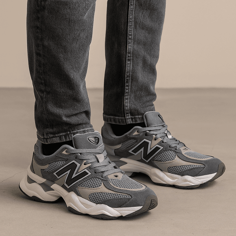 کتانی اسپرت مردانه رانینگ مدل نیوبالانس9060(newbalance)|سایز41-44|طوسی|کفدوخت|طبی