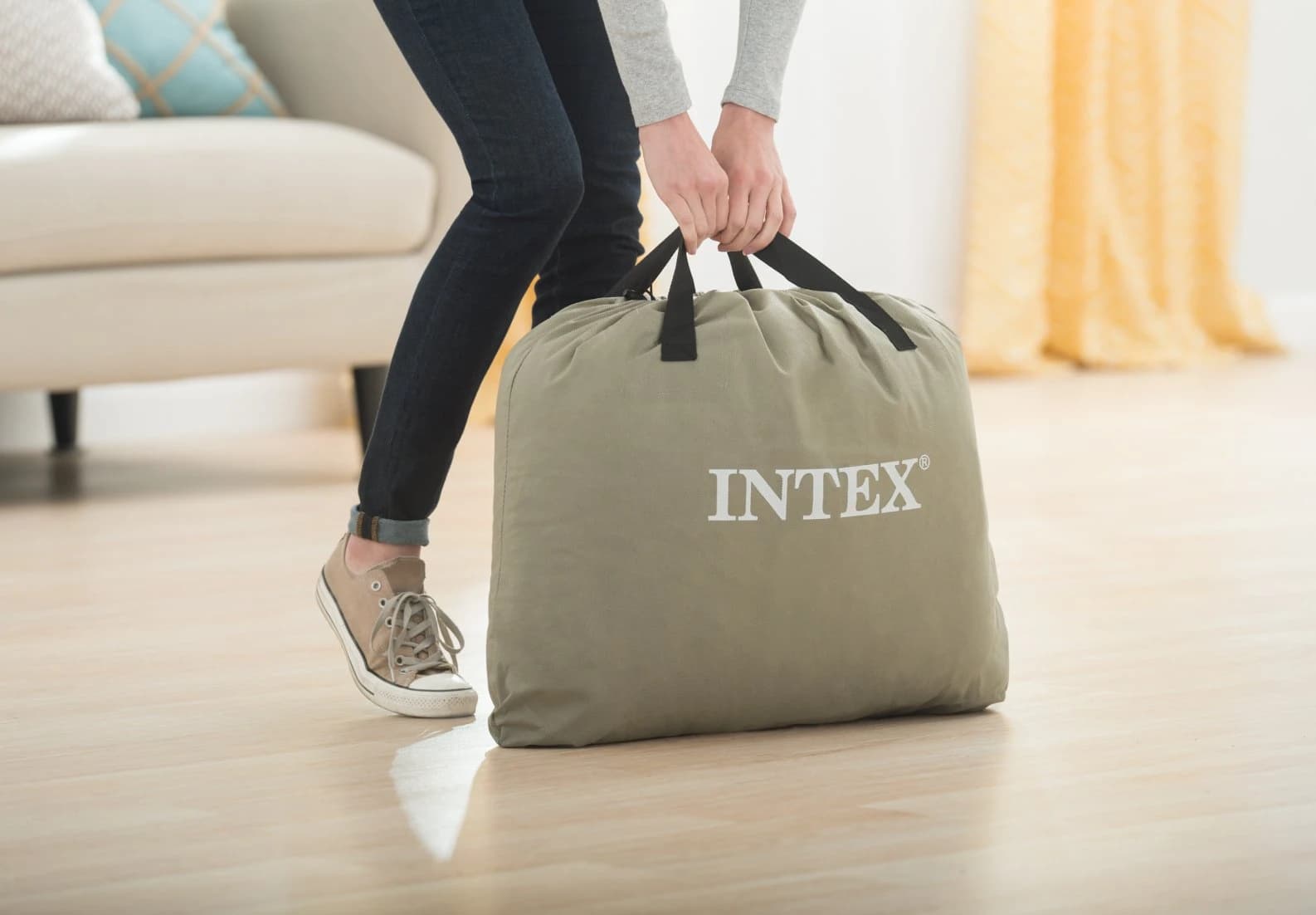 تخت خواب بادی یک نفره بالش دار اینتکس 64132 Intex — تصویر ۶
