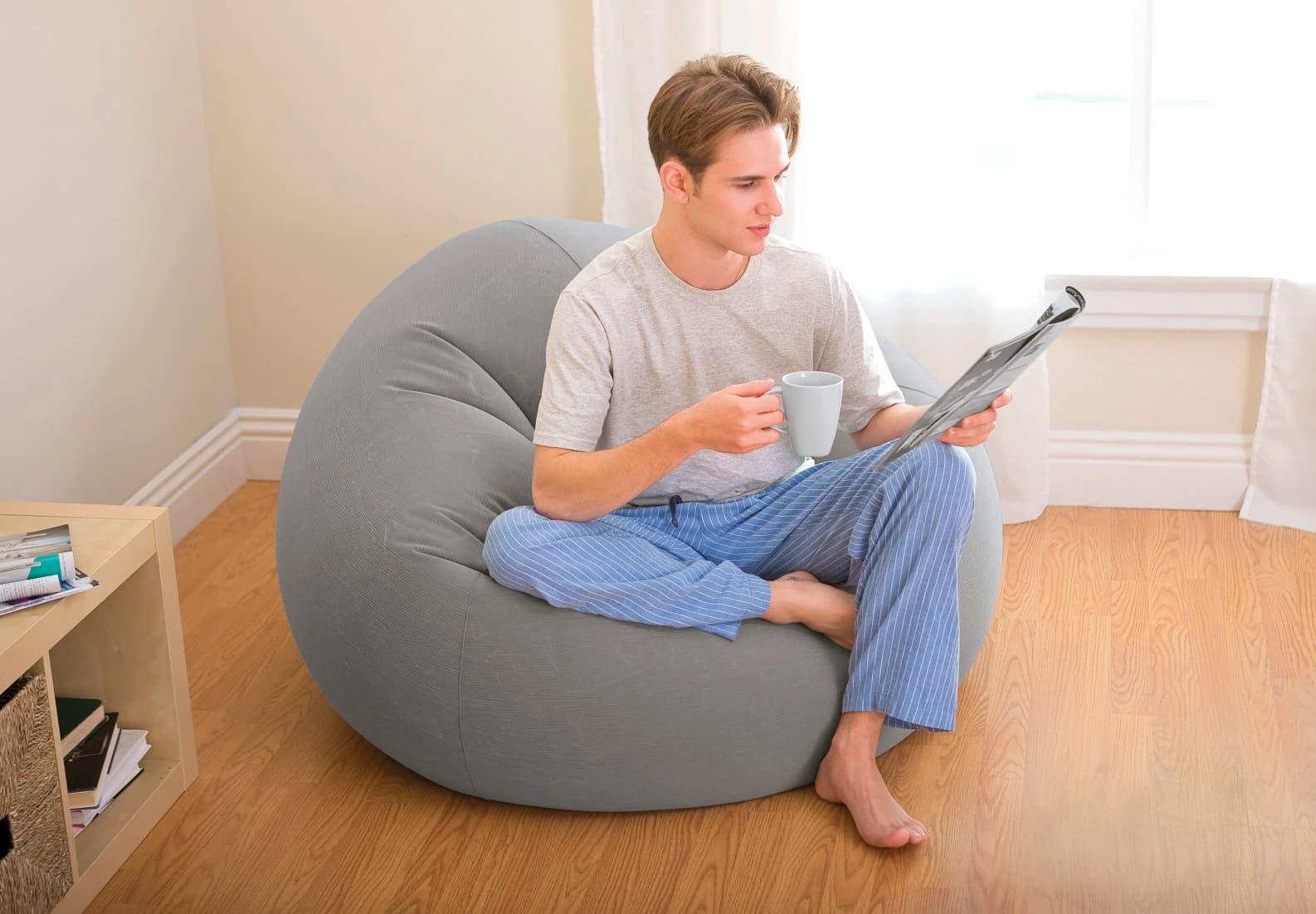 مبل بادی مخمل کبریتی اینتکس 68579 Intex — تصویر ۷