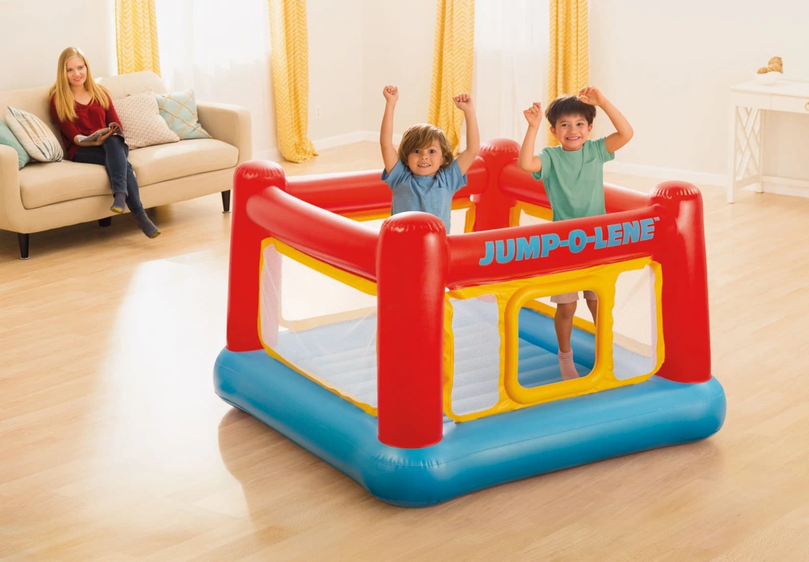 جامپینگ بادی اینتکس طرح قلعه کد Intex 48260 — تصویر ۳