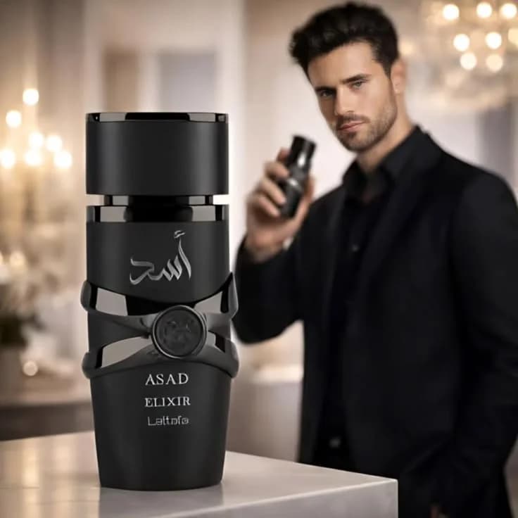 عطر ادکلن اسد الکسیر لطافه | Asad Elixir Lattafa 100ML — تصویر ۶