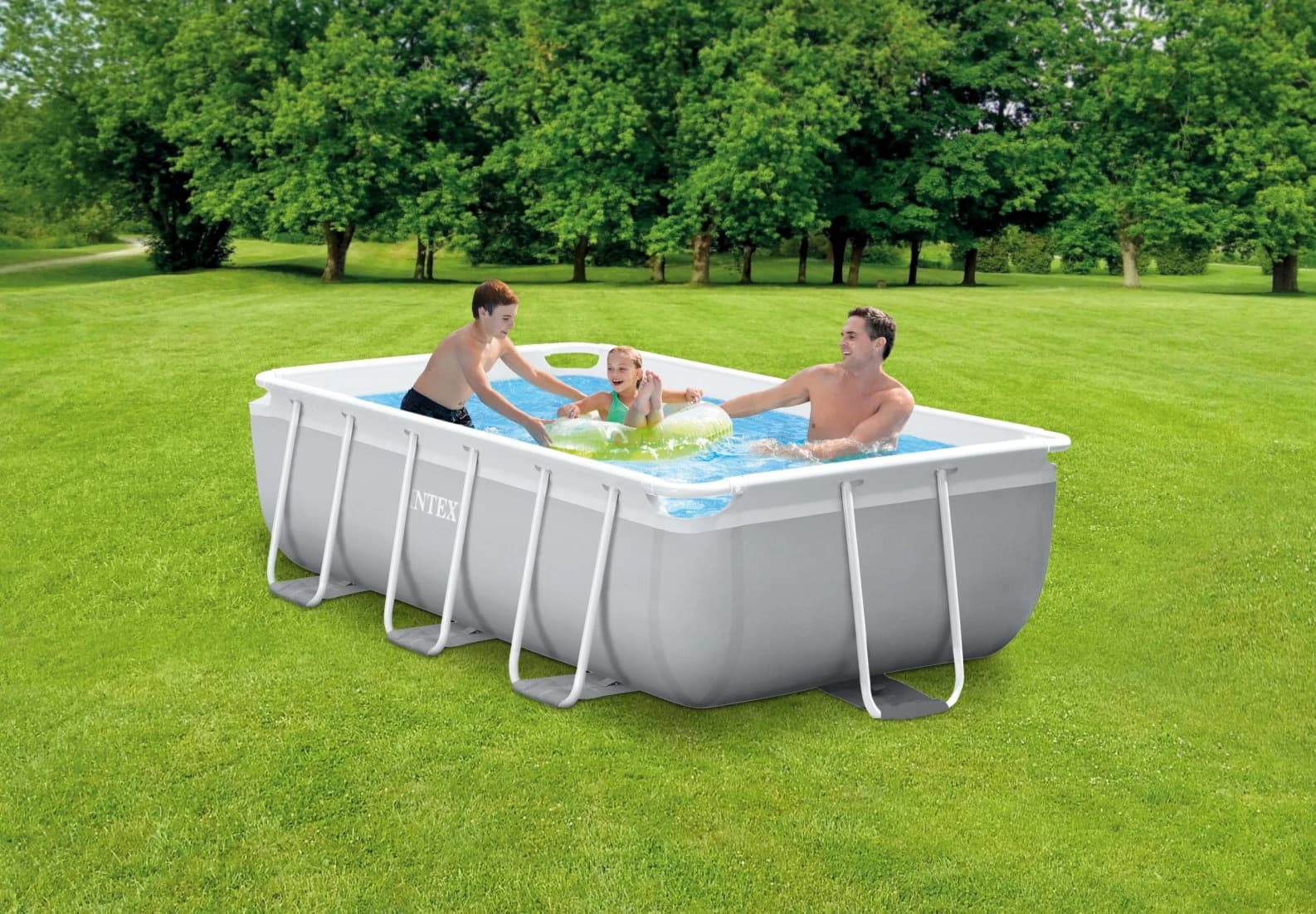 استخر پیش ساخته مستطیلی 3 متری فول اینتکس Intex 26784 — تصویر ۳