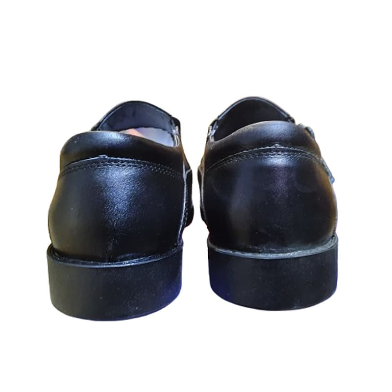 کفش تمام چرم طبیعی مردانه رسمی برند(HESHMATI)|سایز40-44|واکس خور|مشکی|بی بند — تصویر ۶