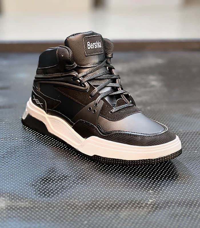 کتونی اسپرت ونس ساقدار مردانه مشکی مدل(bershka)|سایز41-44|ضدآب|نیم بوت