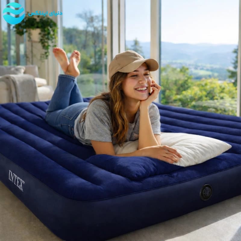 تشک بادی دو نفره کوئین اینتکس کد 64755 Intex — تصویر ۴