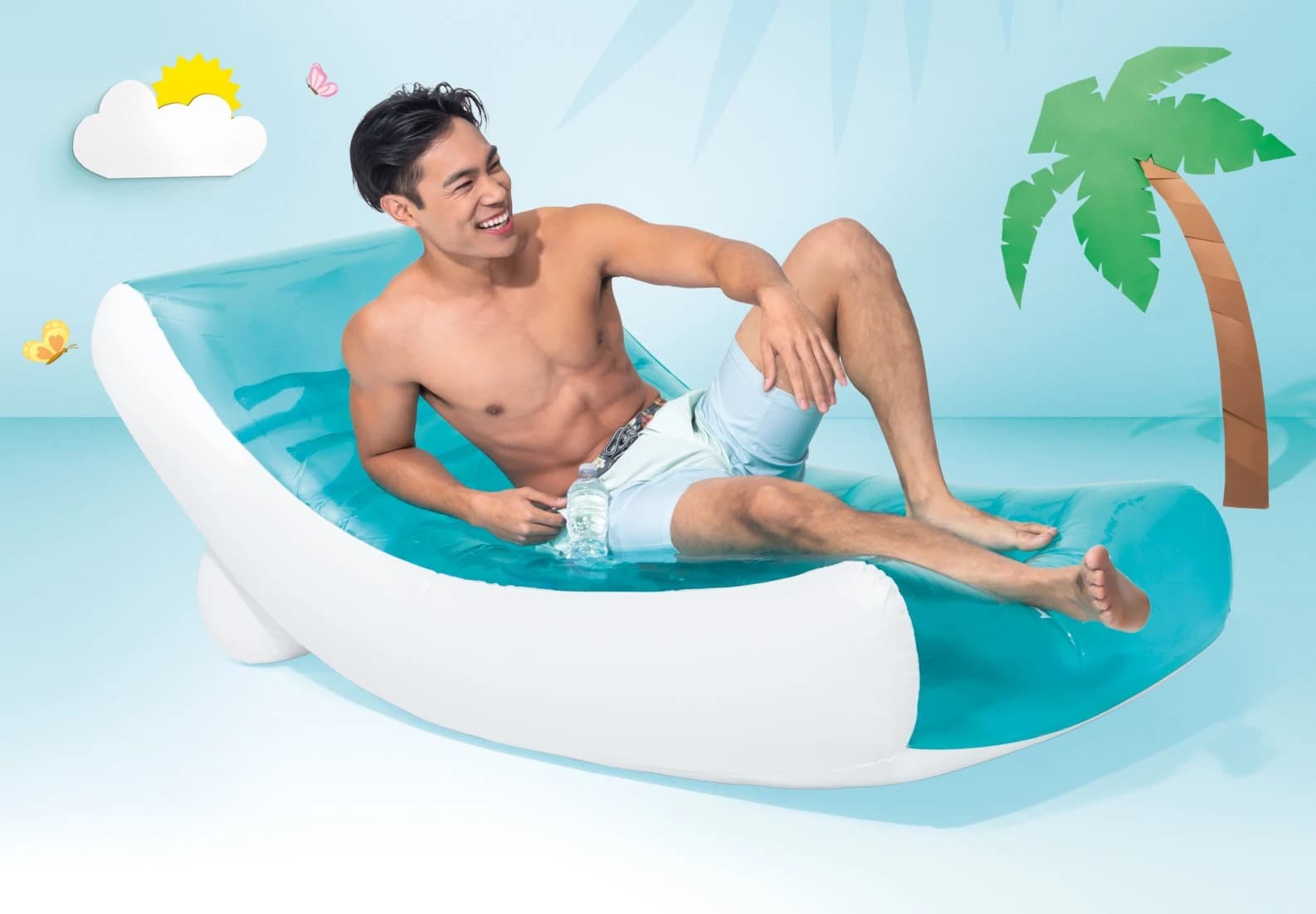 تشک بادی روی آب شیبدار بزرگسال اینتکس 58856 Intex — تصویر ۷