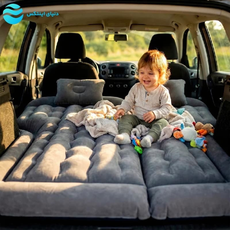 تشک بادی داخل ماشین SUV اورجینال با پمپ باد 90970 — تصویر ۴