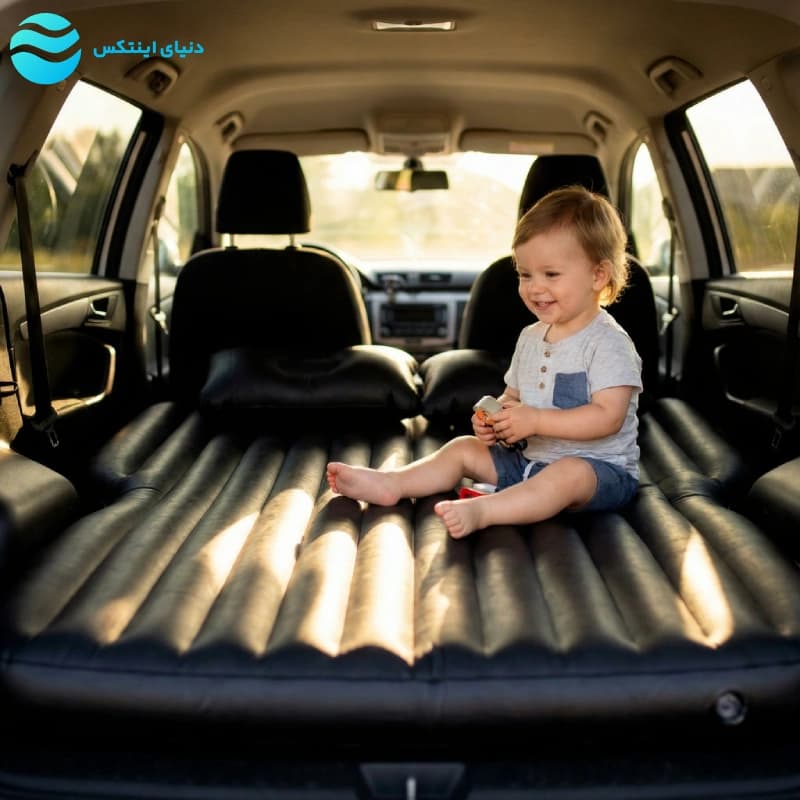 تشک بادی داخل ماشین SUV اورجینال با پمپ باد 90970 — تصویر ۵