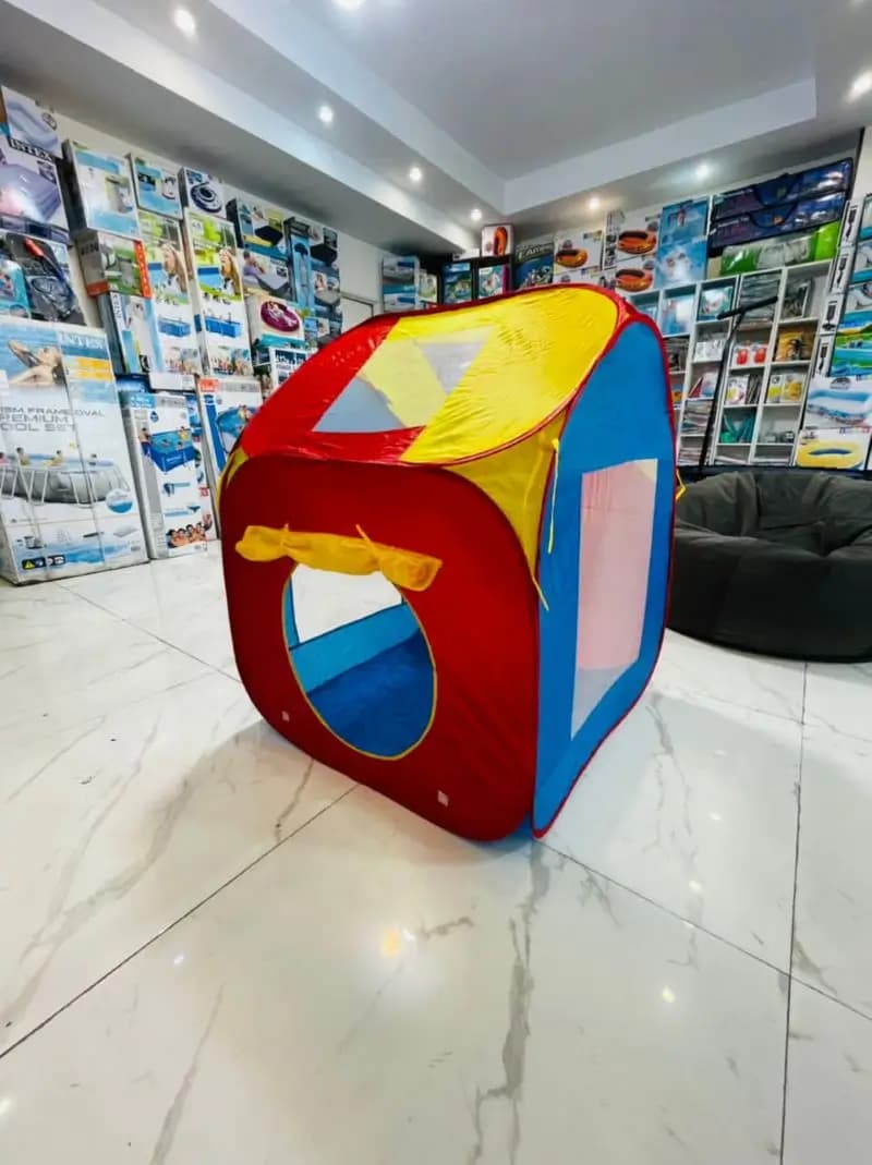 چادر بازی مستطیلی کودک طرح خانه 63010 — تصویر ۵
