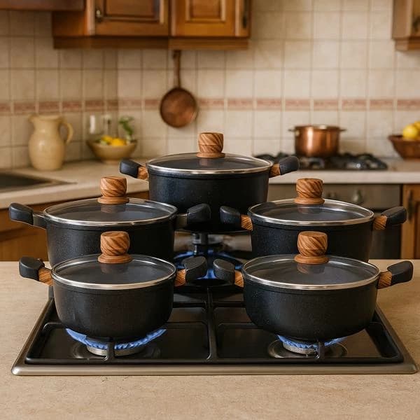 سرویس قابلمه گرانیت 22 پارچه برلین مدل BE2250