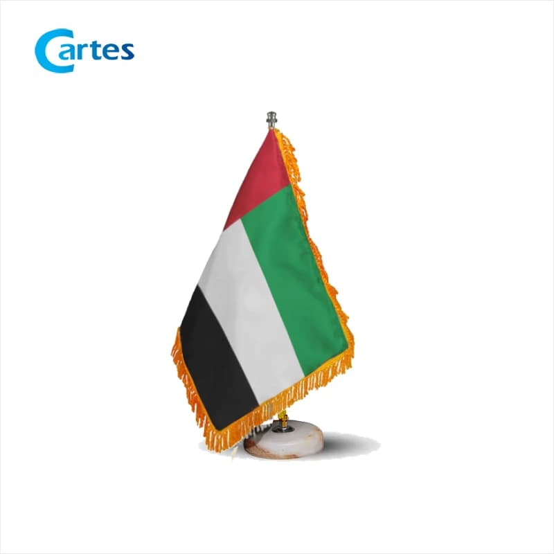 پرچم رومیزی امارات با پایه سنگی — تصویر ۲