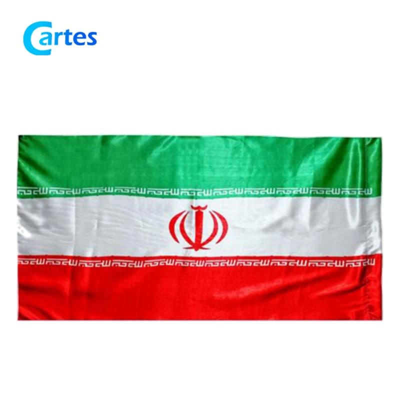 پرچم اهتزاز ایران سایز 120*70 سانتی متر بسته 50 عددی (فلامنت)