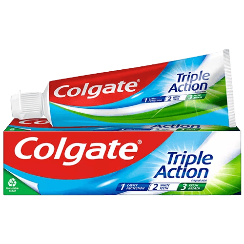 خمیر دندان اورجینال کلگیت مدل Triple action حجم 75 میلی لیتر