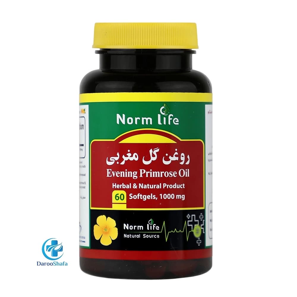 کپسول روغن گل مغربی 1000 میلی گرم نورم لایف — تصویر ۵