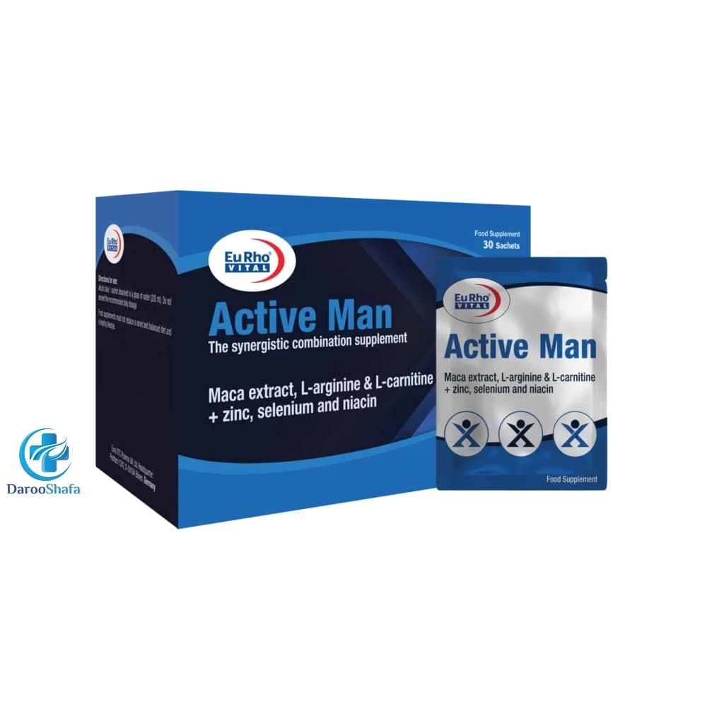 ساشه اکتیو من 30 عددی یوروویتال