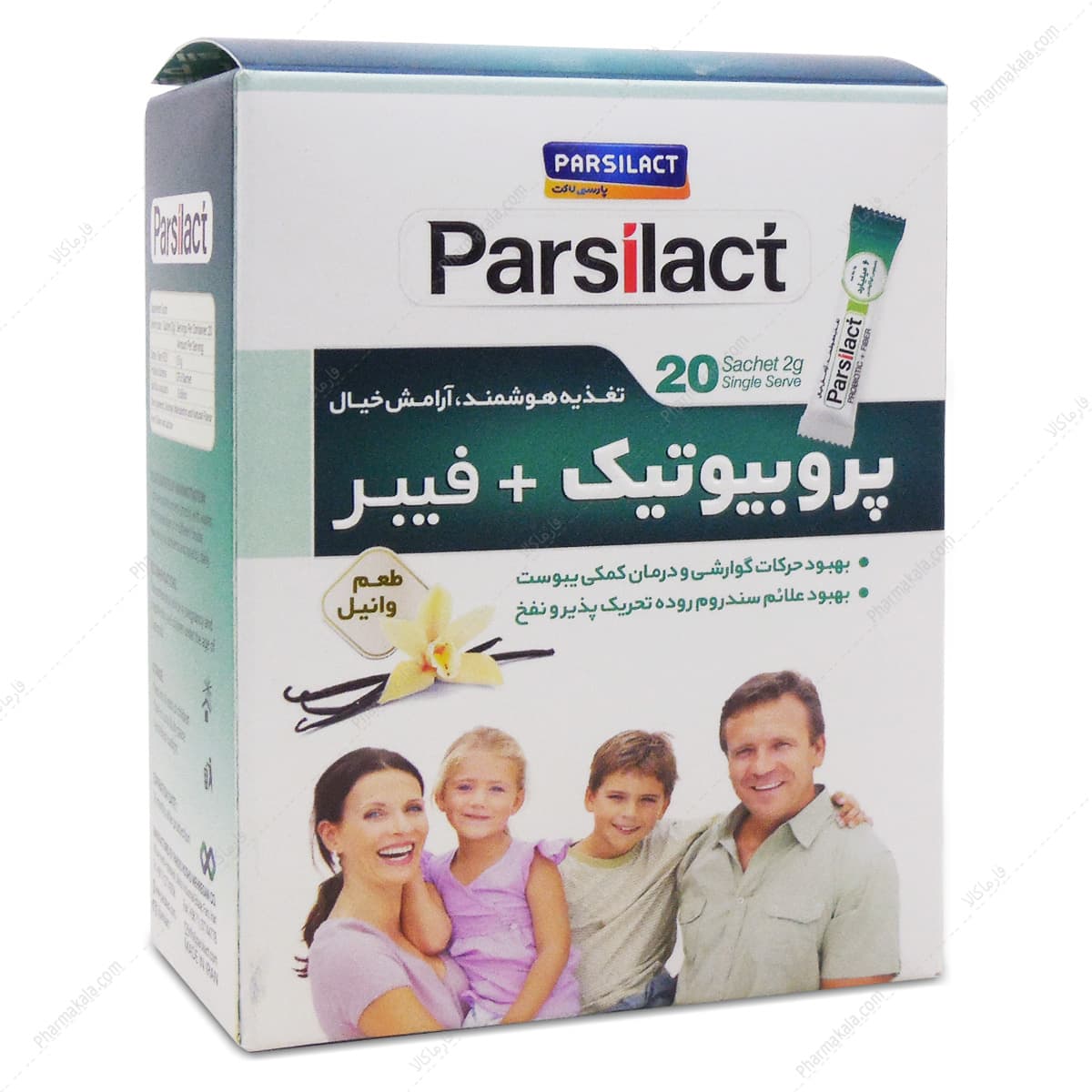 ساشه پروبیوتیک و فیبر پارسی لاکت 20 عددی — تصویر ۹