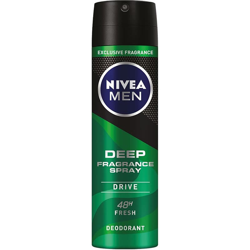 اسپری خوشبوکننده مردانه نیوآ مدل NIVEA Deep Fragrance Spray Drive