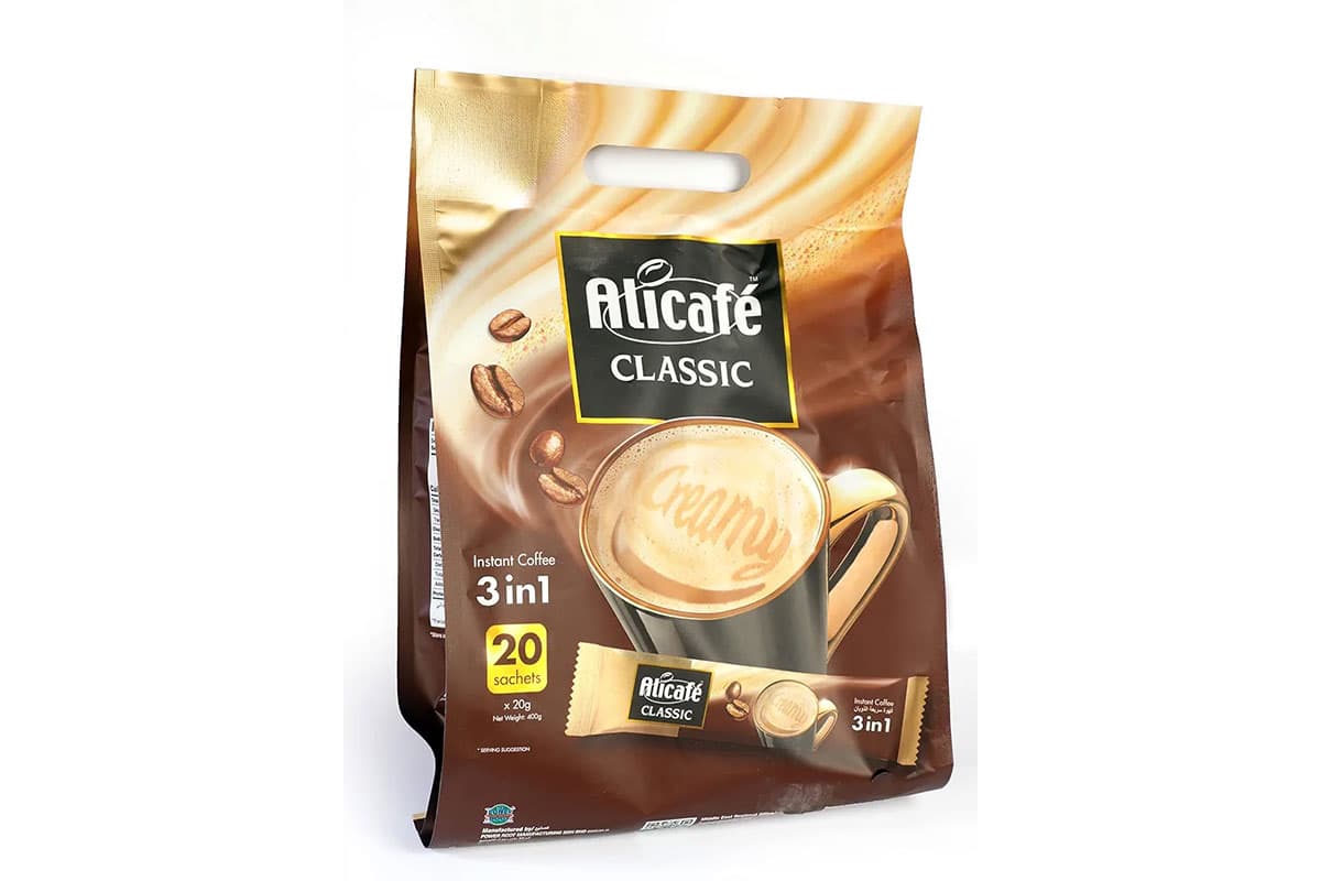 کافی میکس کلاسیک علی کافه 20 تایی Classic 3 in 1 coffee mix Alicafe, 20 pieces