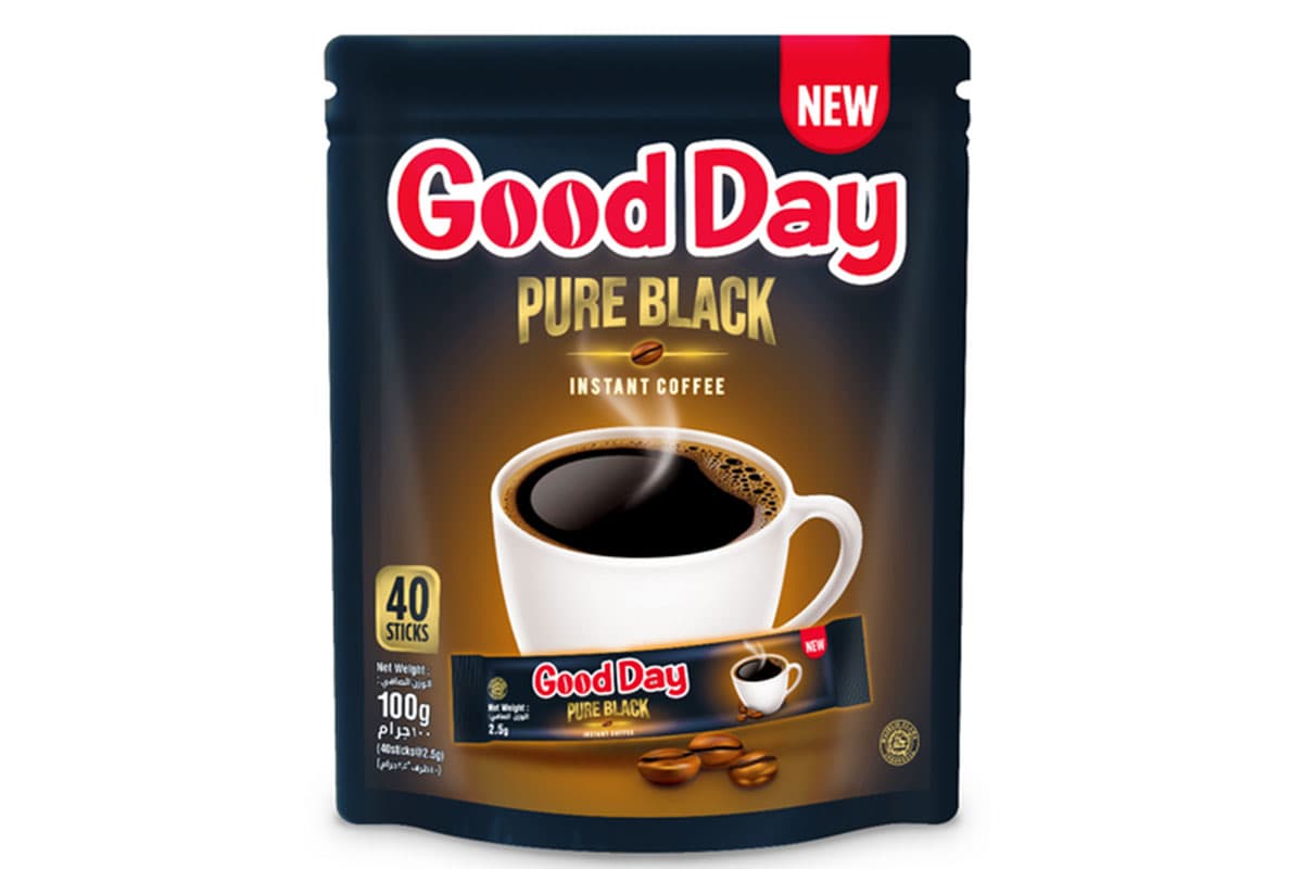 قهوه فوری Good day Pure Black گوددی درجه 1 ساشه 40 عددی